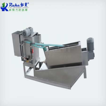 DLT不銹鋼疊螺式污泥濃縮脫水機(jī)脫水快出泥干疊螺壓濾機(jī)